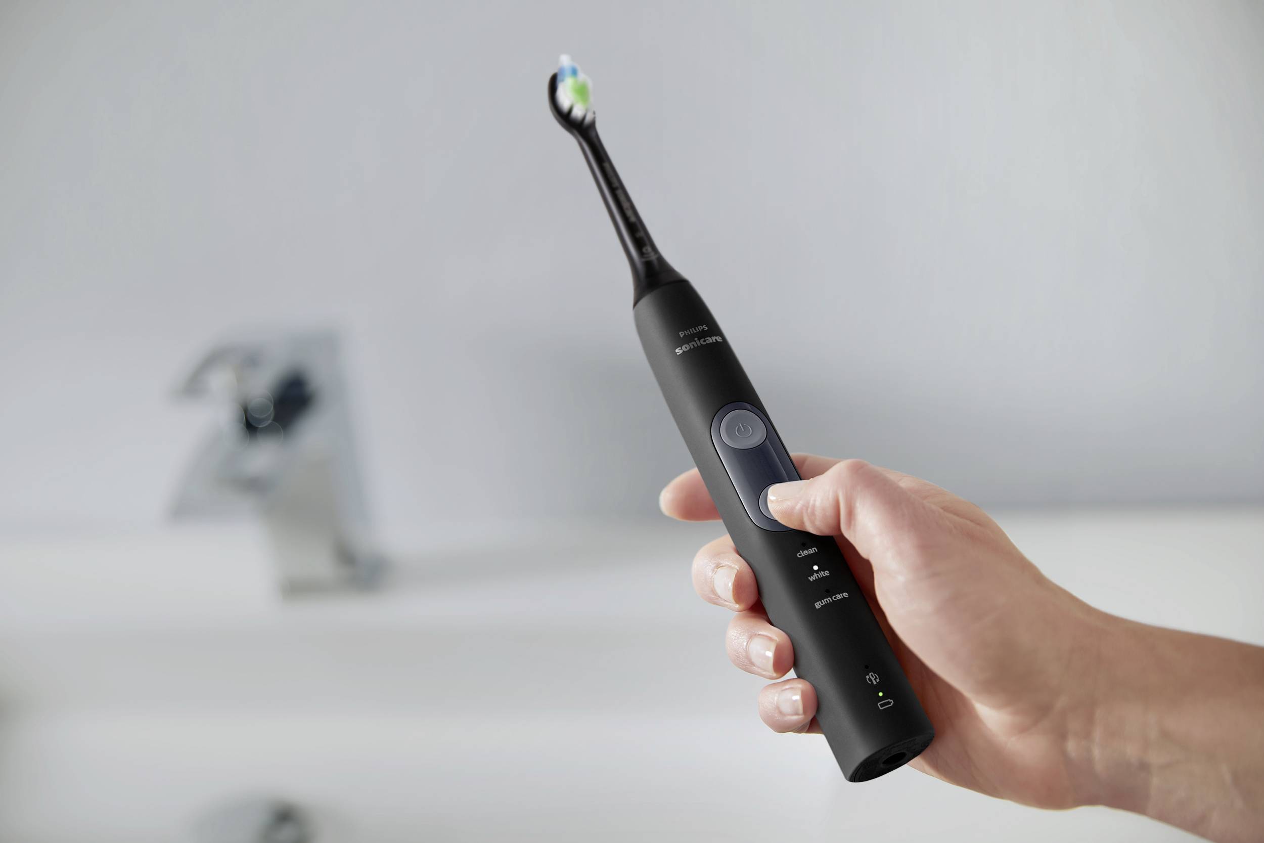 Philips Sonicare ProtectiveClean 5100 HX6850/57 Elektrische Zahnbürste Schallzahnbürste Schwarz