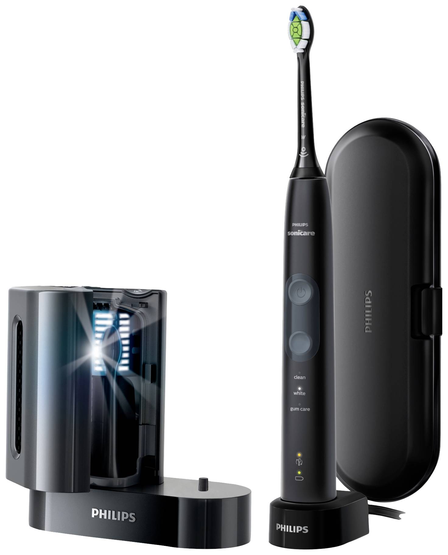 Philips Sonicare ProtectiveClean 5100 HX6850/57 Elektrische Zahnbürste Schallzahnbürste Schwarz