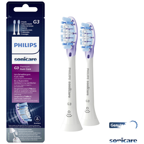 Philips Sonicare Aufsteckbürstenköpfe Aufsteckbürsten für elektrische Zahnbürste 2 St. Weiß