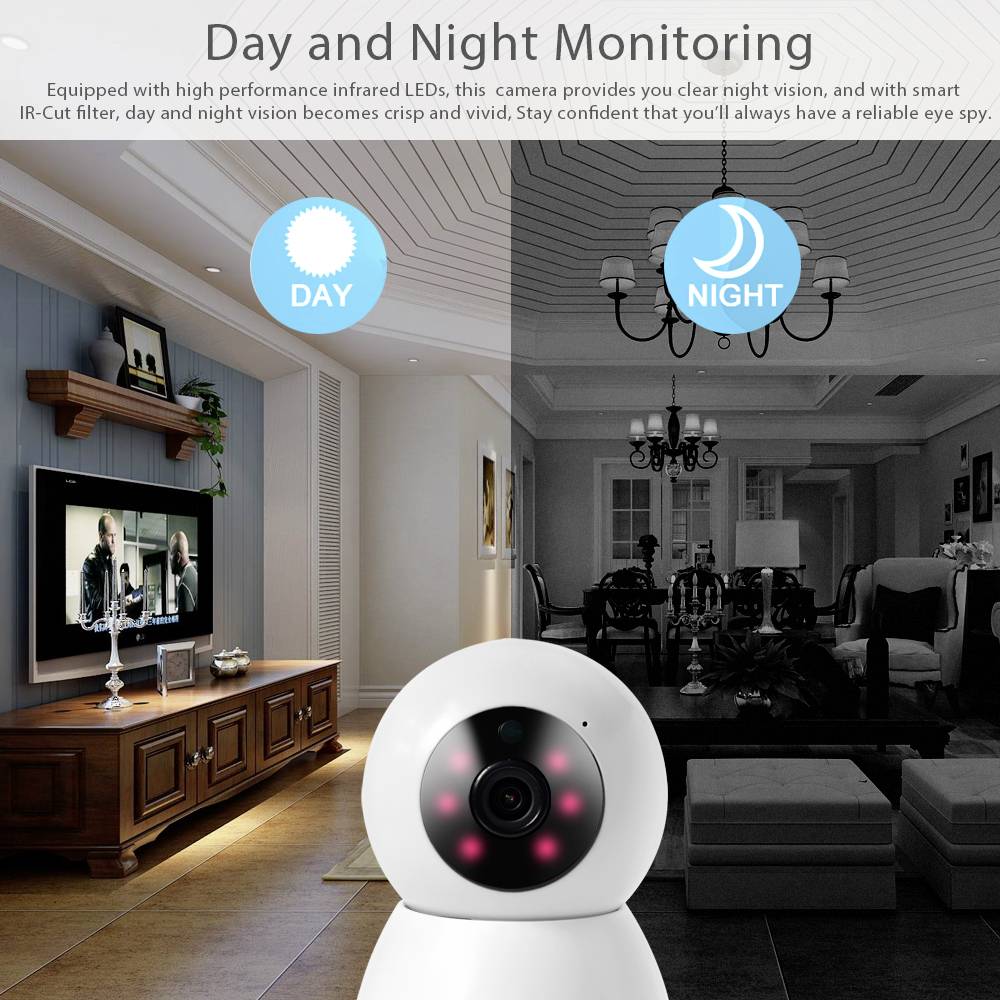 Denver IIC-215 118101020070 WLAN IP Überwachungskamera 1920 x 1080 Pixel