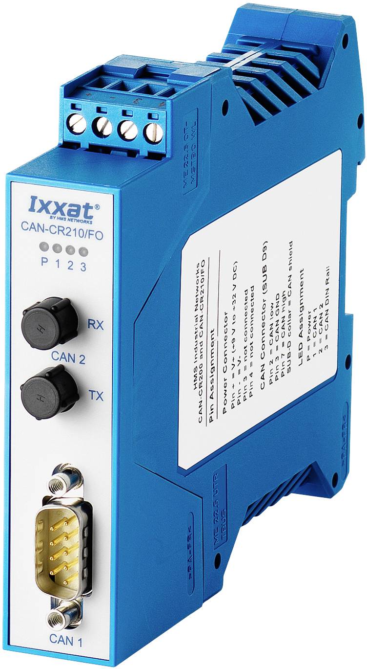Ixxat 1.01.0068.45010 CAN-CR210/FO CAN FO Repeater 24 V/DC 1St.