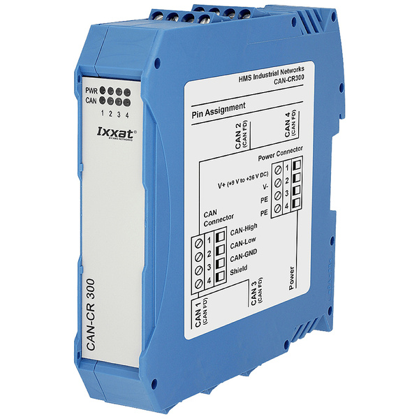 Ixxat 1.01.0210.40200 CAN-CR300 CAN/CAN-FD Repeater 1 St.