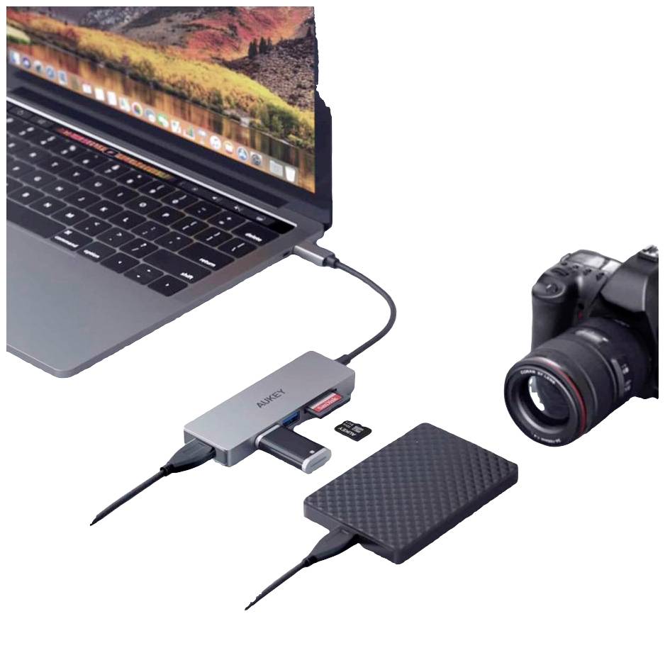 Aukey CB-C63 USB-Kombi-Hub