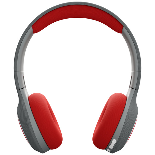 Tiger Media tigerbuddies Kinder On Ear Kopfhörer Bluetooth®, kabelgebunden Happy Red Lautstärkebeg
