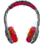 Tiger Media tigerbuddies Kinder On Ear Kopfhörer Bluetooth®, kabelgebunden Happy Red Lautstärkebegrenzung, Lautstärkeregelung