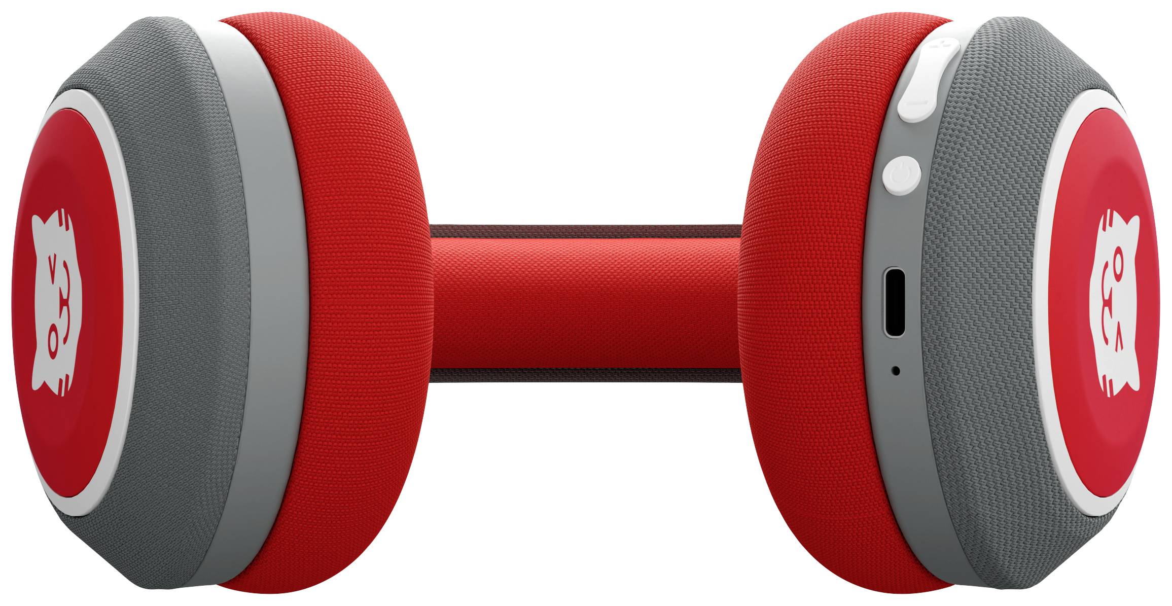 Tiger Media tigerbuddies On Ear Kopfhörer Bluetooth®, kabelgebunden Happy Red Lautstärkebegrenzung, Lautstärkeregelung, Faltbar Kinder