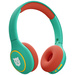 Tiger Media tigerbuddies Kinder On Ear Kopfhörer Bluetooth®, kabelgebunden Funky Green Lautstärkebegrenzung, Lautstärkeregelung