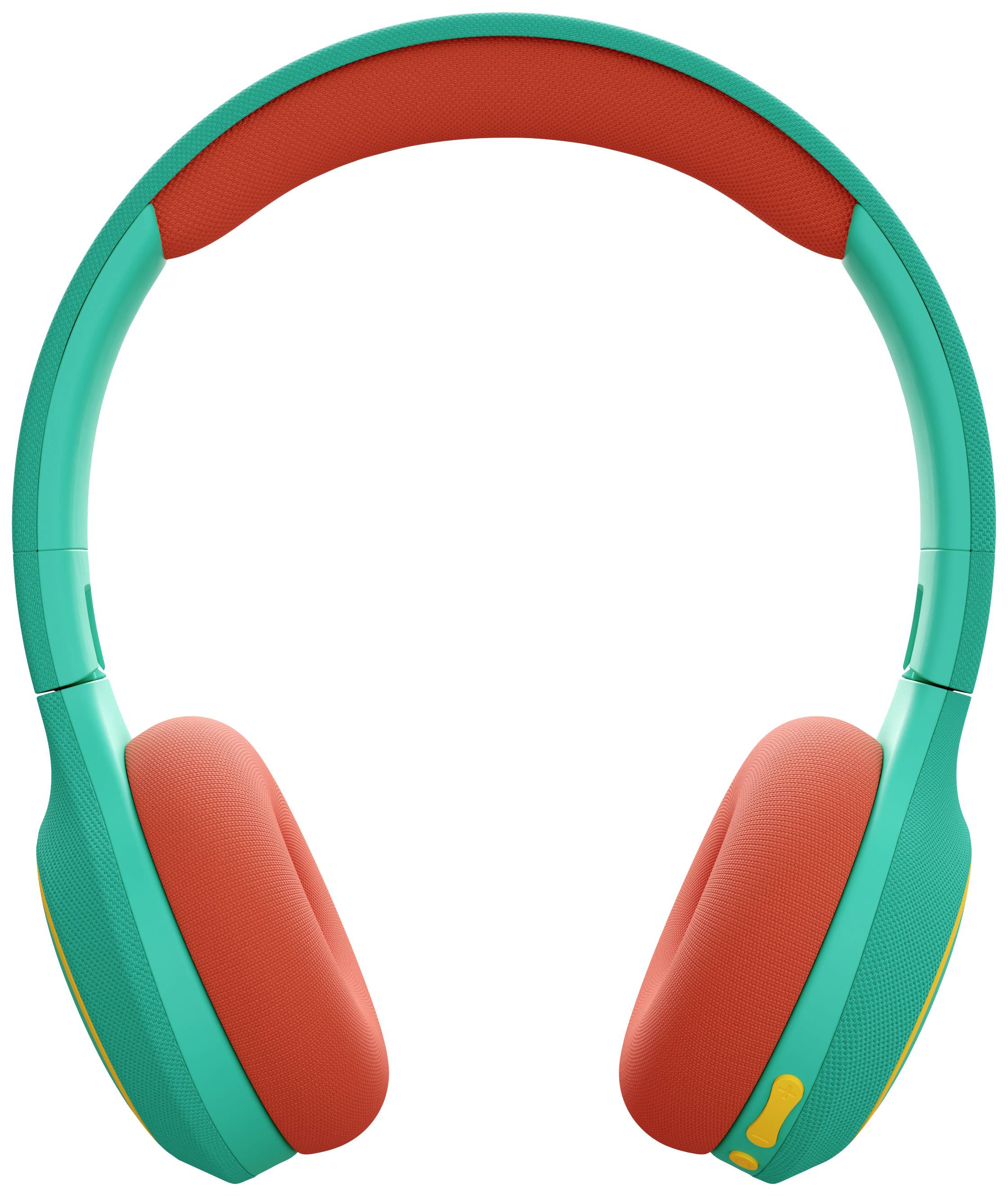 Tiger Media tigerbuddies On Ear Kopfhörer Bluetooth®, kabelgebunden Funky Green Lautstärkebegrenzung, Lautstärkeregelung, Faltbar Kinder