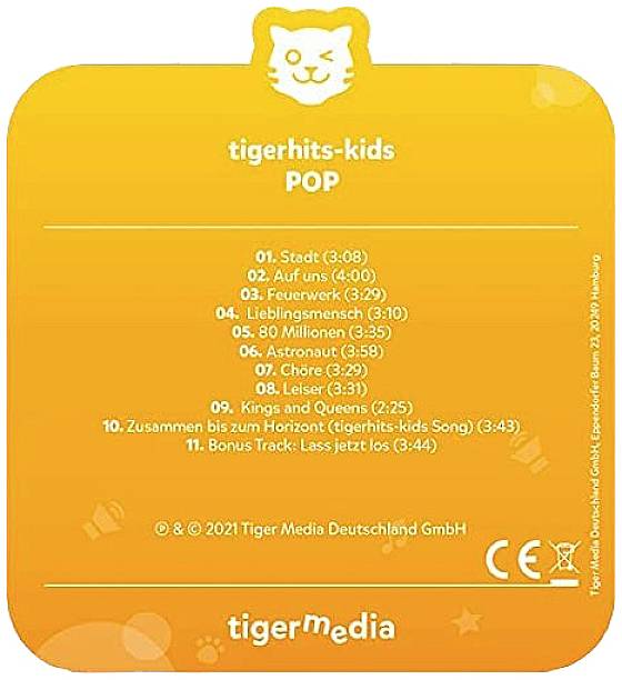 tigermedia 4515 TigerCard - tigerhits-Tiger POP Hits