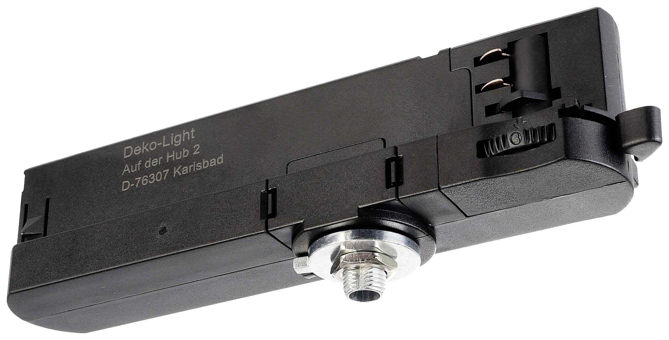 Deko Light 862184 D Line 3-Phasen-Adapter Multi-CC-Netzgerär Hochvolt-Schienensystem-Komponente Stromeinspeisung 3phasig Schwarz