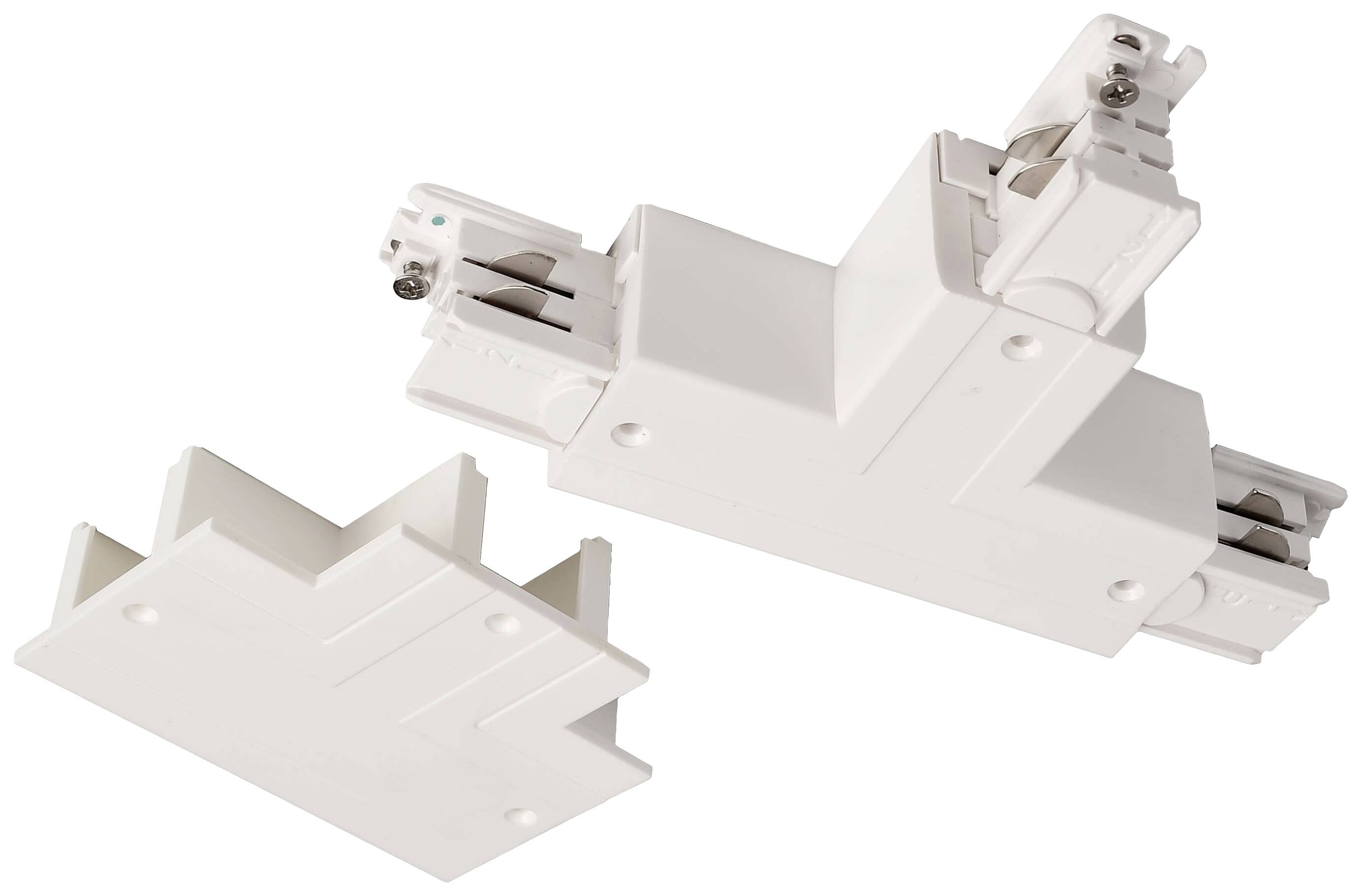 Deko Light 710093 D Line Abdeckblende T-Verbinder Hochvolt-Schienensystem-Komponente Stromschiene 3phasig Weiß