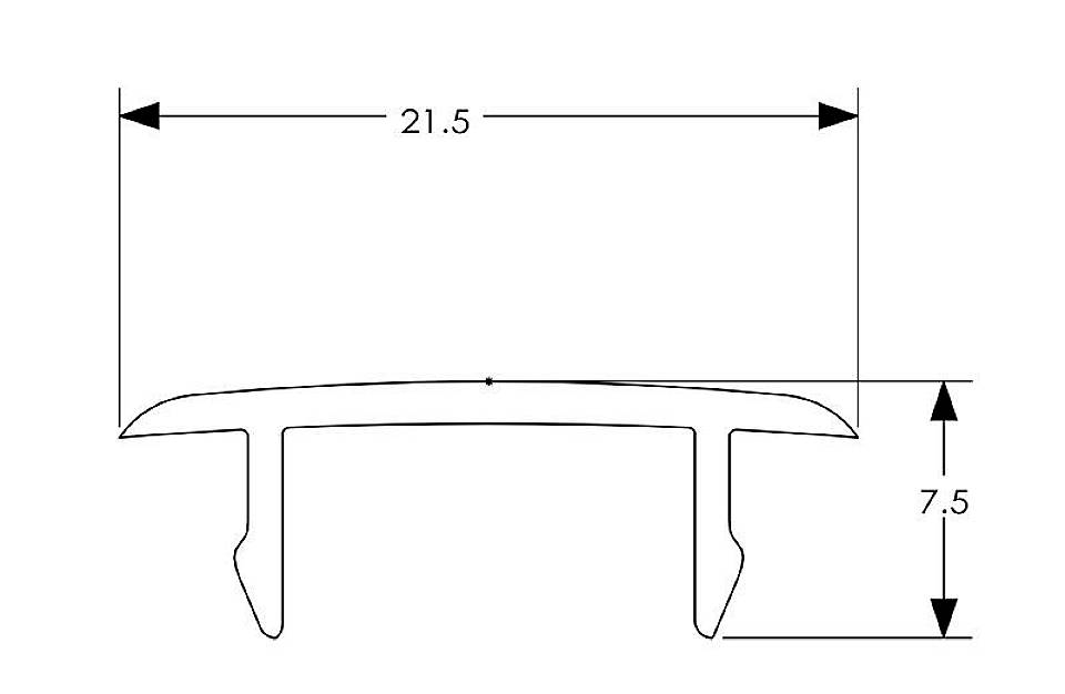 Deko Light 710077 D Line Abdeckblende Einbaustromschiene Hochvolt-Schienensystem-Komponente Stromschiene 3phasig Weiß