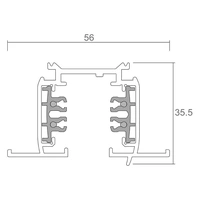 Deko Light 710071 D Line Einbaustromschiene mit Flügel 1m Hochvolt-Schienensystem-Komponente Stromschiene 3phasig Weiß Deko Light 710071 D Line Einbaustromschiene mit Flügel 1m Hochvolt-Schienensystem-Komponente Stromschiene 3phasig Weiß