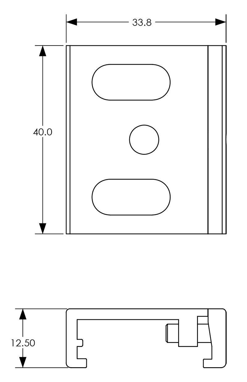 Deko Light 710063 D Line Montagehalter Deckenbefestigung Flex Hochvolt-Schienensystem-Komponente Stromschiene 3phasig Weiß