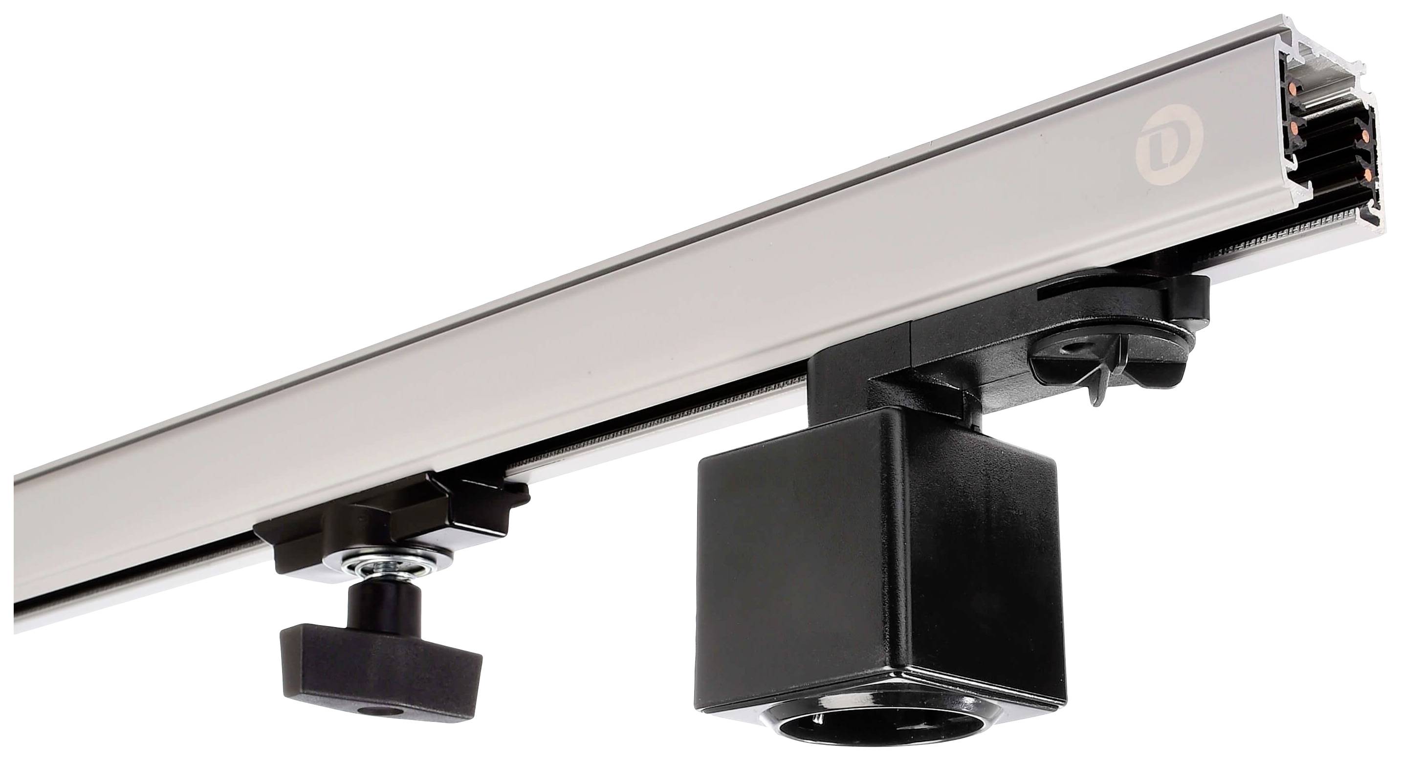 Deko Light 710026 D Line Steckdosenadapter Hochvolt-Schienensystem-Komponente Stromschiene 3phasig Schwarz