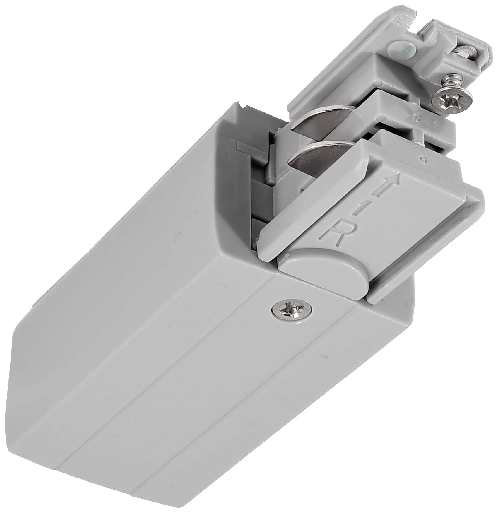 Deko Light 710013 D Line elektrischer Einspeiser rechts Hochvolt-Schienensystem-Komponente Stromschiene 3phasig Grau