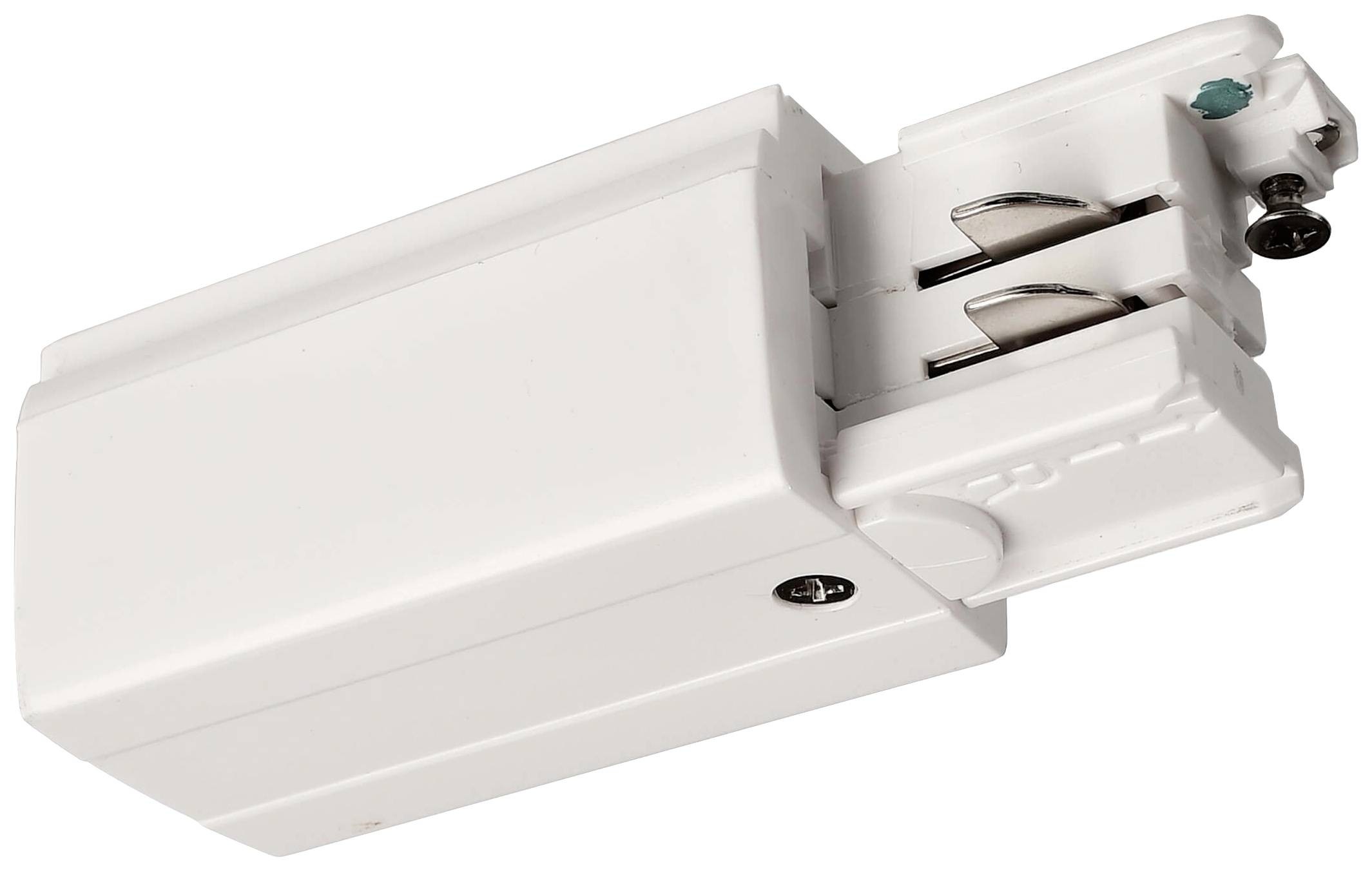 Deko Light 710012 D Line elektrischer Einspeiser rechts Hochvolt-Schienensystem-Komponente Stromschiene 3phasig Weiß