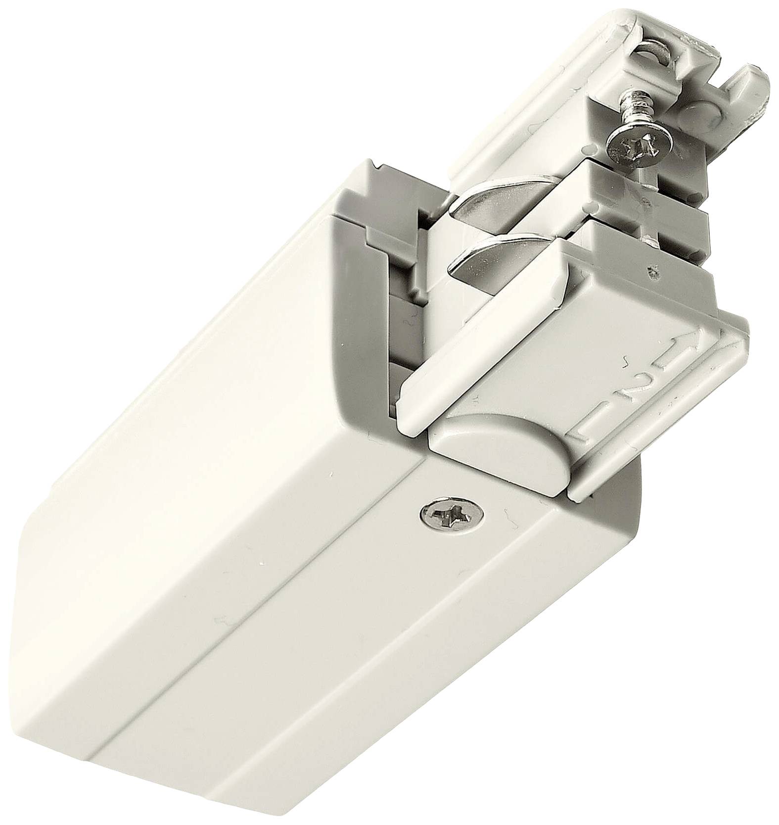 Deko Light 710009 D Line elektrischer Einspeiser links Hochvolt-Schienensystem-Komponente Stromschiene 3phasig Weiß