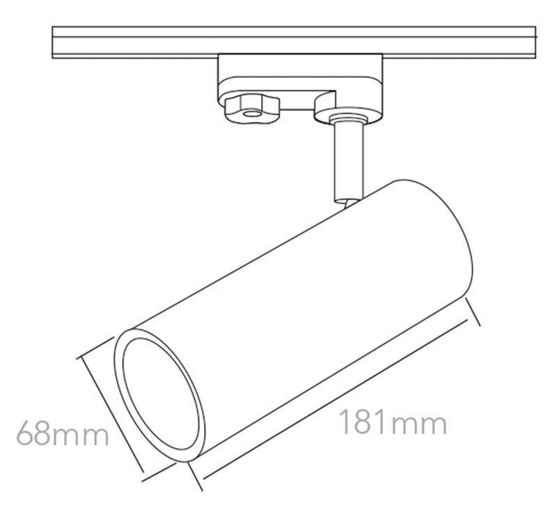 Deko Light Focus I LED-Schienenstrahler 3phasig 15W LED EEK: G (A - G) Weiß