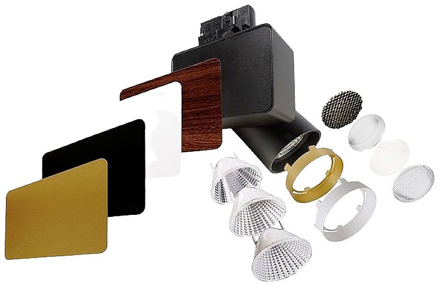 Deko Light Nihal LED-Schienenstrahler 3phasig 33 W LED EEK: G (A - G) Schwarz