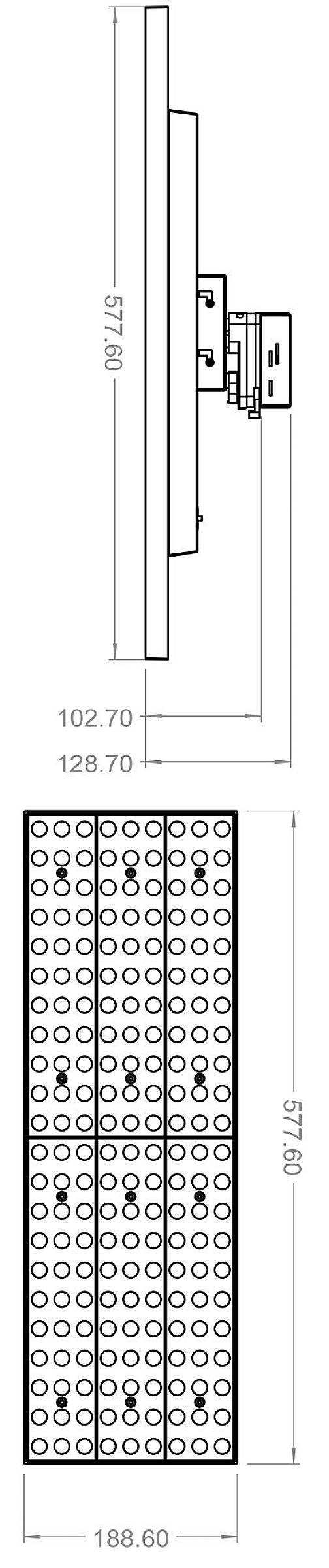 Deko Light Draconis LED-Panel 3phasig 72W LED EEK: E (A - G) Weiß