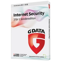 G-Data Internet Security 3 für 1 Sonderedition Jahreslizenz, 3 Lizenzen Windows, Mac, Android, iOS Antivirus, Sicherheits-Software G-Data Internet Security 3 für 1 Sonderedition Jahreslizenz, 3 Lizenzen Windows, Mac, Android, iOS Antivirus, Sicherheits-Software