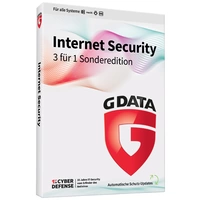 G-Data Internet Security 3 für 1 Sonderedition Jahreslizenz, 3 Lizenzen Windows, Mac, Android, iOS Antivirus, Sicherheits-Software G-Data Internet Security 3 für 1 Sonderedition Jahreslizenz, 3 Lizenzen Windows, Mac, Android, iOS Antivirus, Sicherheits-Software