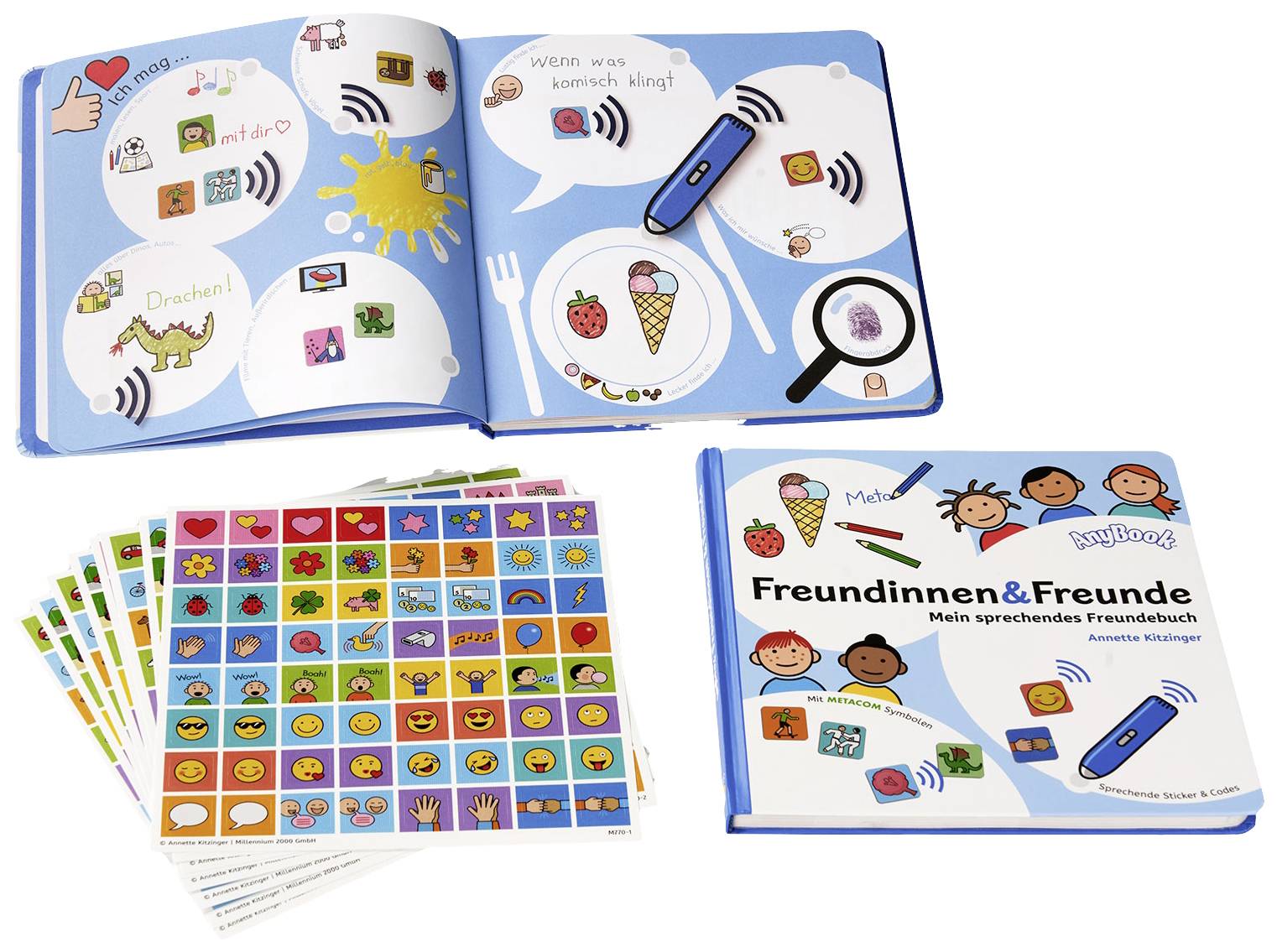 Millennium Anybook Zubehör-Set Freundebuch M772 Deutsch 1St.