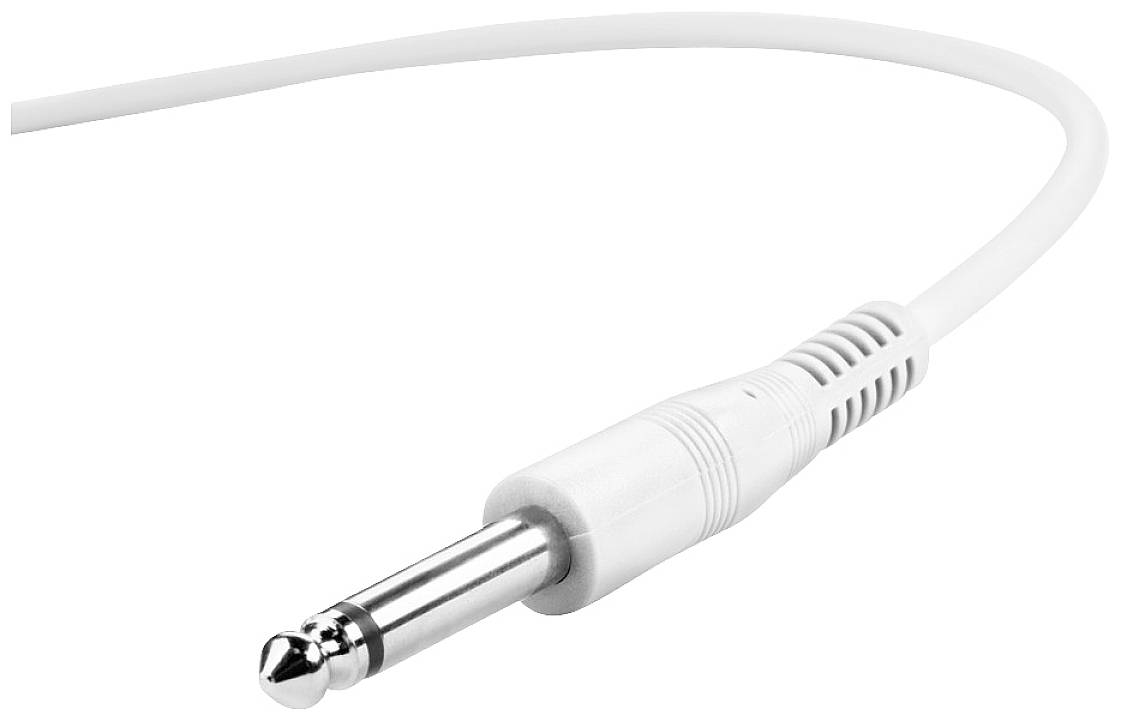Adam Hall K3IPP0030SET Klinke Audio Anschlusskabel [6x Klinkenstecker 6.3mm (mono) - 6x Klinkenstecker 6.3mm (mono)] 0.30m Weiß