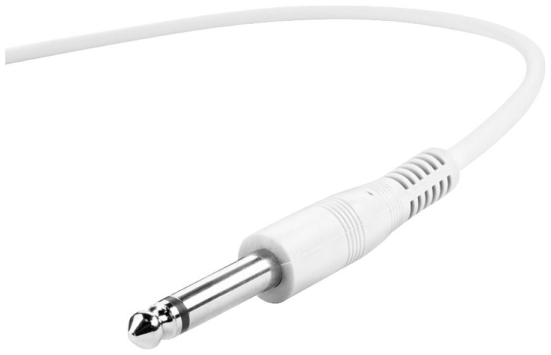 Adam Hall K3IPP0090SET Klinke Audio Anschlusskabel [6x Klinkenstecker 6.3mm (mono) - 6x Klinkenstecker 6.3mm (mono)] 0.90m Weiß