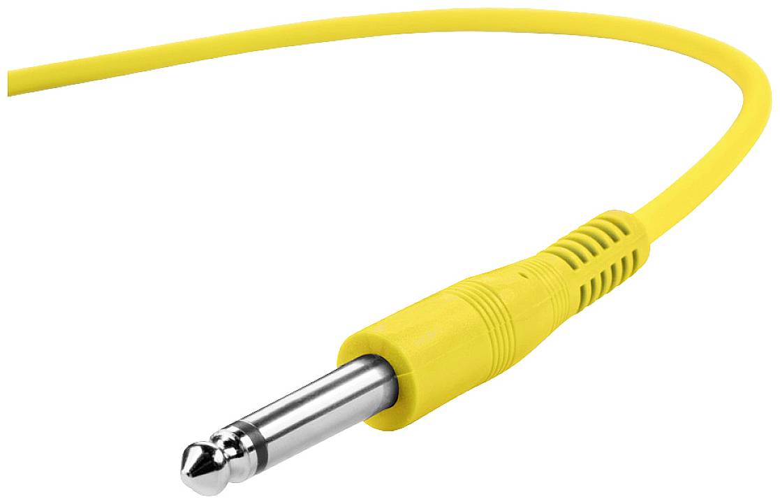 Adam Hall K3IPP0090SET Klinke Audio Anschlusskabel [6x Klinkenstecker 6.3mm (mono) - 6x Klinkenstecker 6.3mm (mono)] 0.90m Weiß