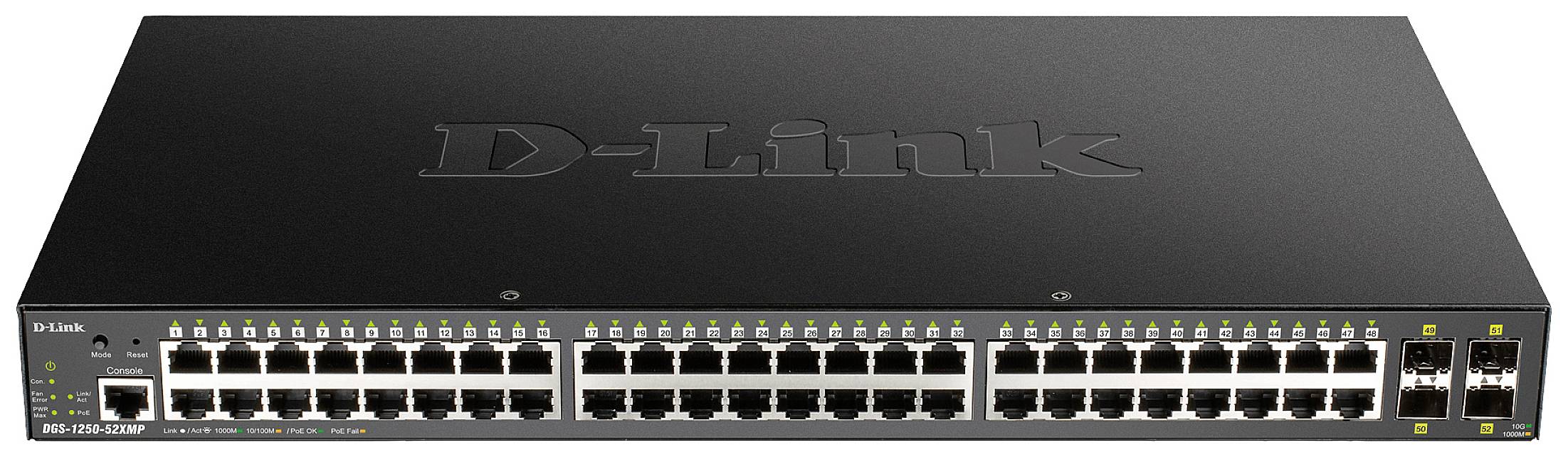 D-Link DGS-1250-52XMP Netzwerk Switch 52 Port 1 GBit/s