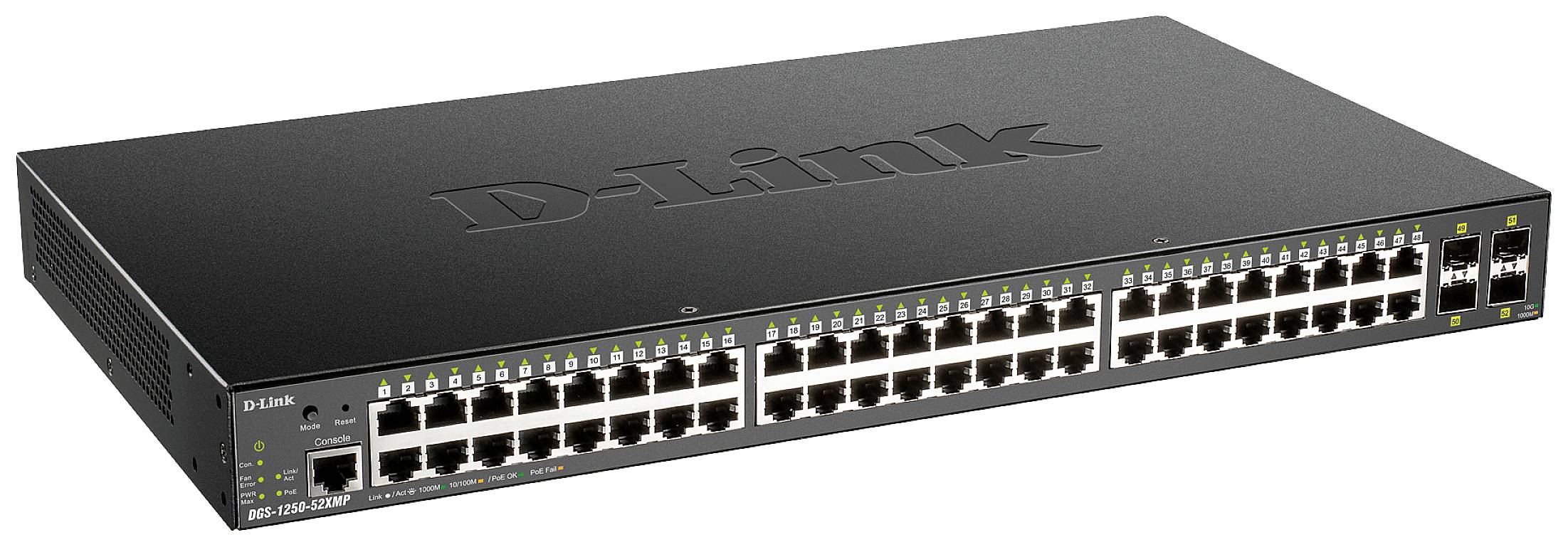 D-Link DGS-1250-52XMP Netzwerk Switch 52 Port 1 GBit/s