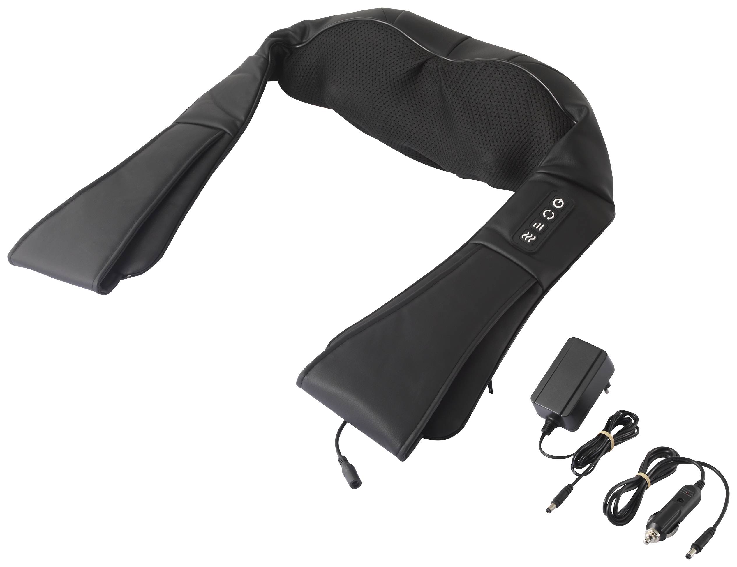 Shiatsu Nackenmassagegerät 24W Schwarz