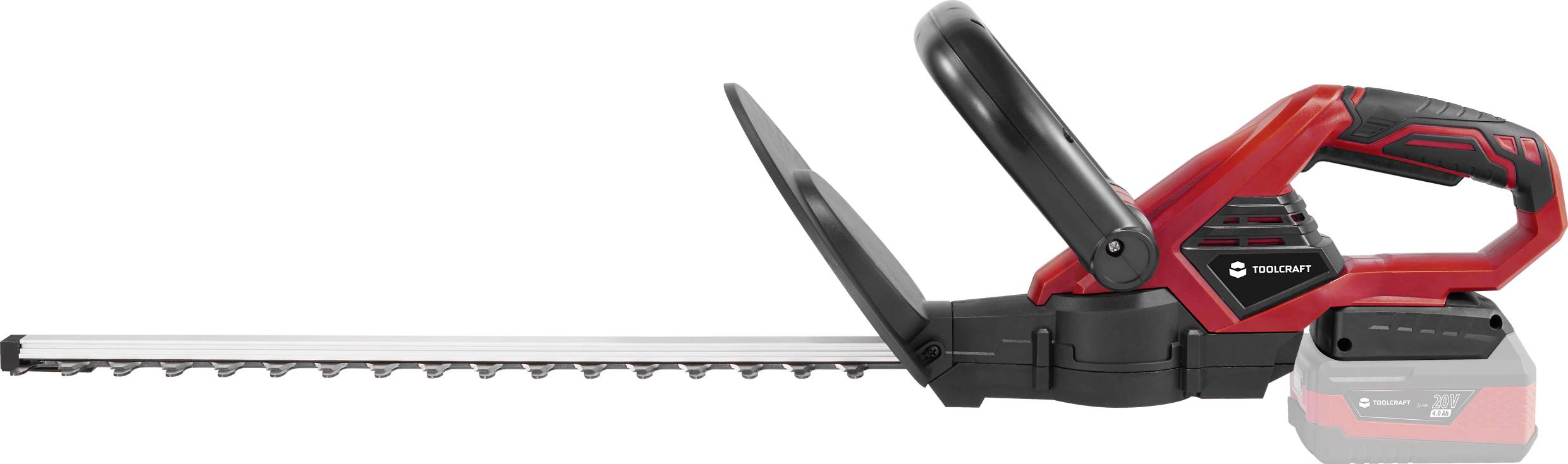 TOOLCRAFT Akku Heckenschere ohne Akku 20V Li-Ion 410mm