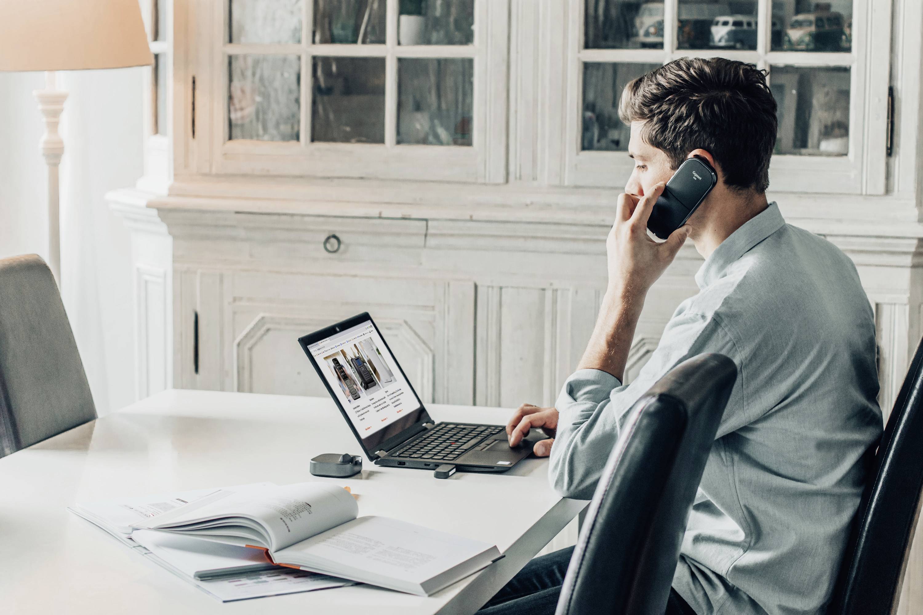 Gigaset ION Konferenzlautsprecher Geeignet für z.B. Microsoft Teams, Zoom USB-C® Grau