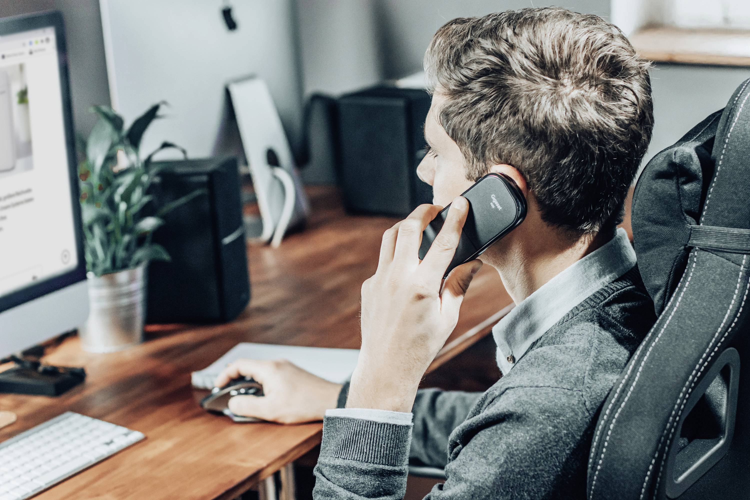 Gigaset ION Konferenzlautsprecher Geeignet für z.B. Microsoft Teams, Zoom USB-C® Grau