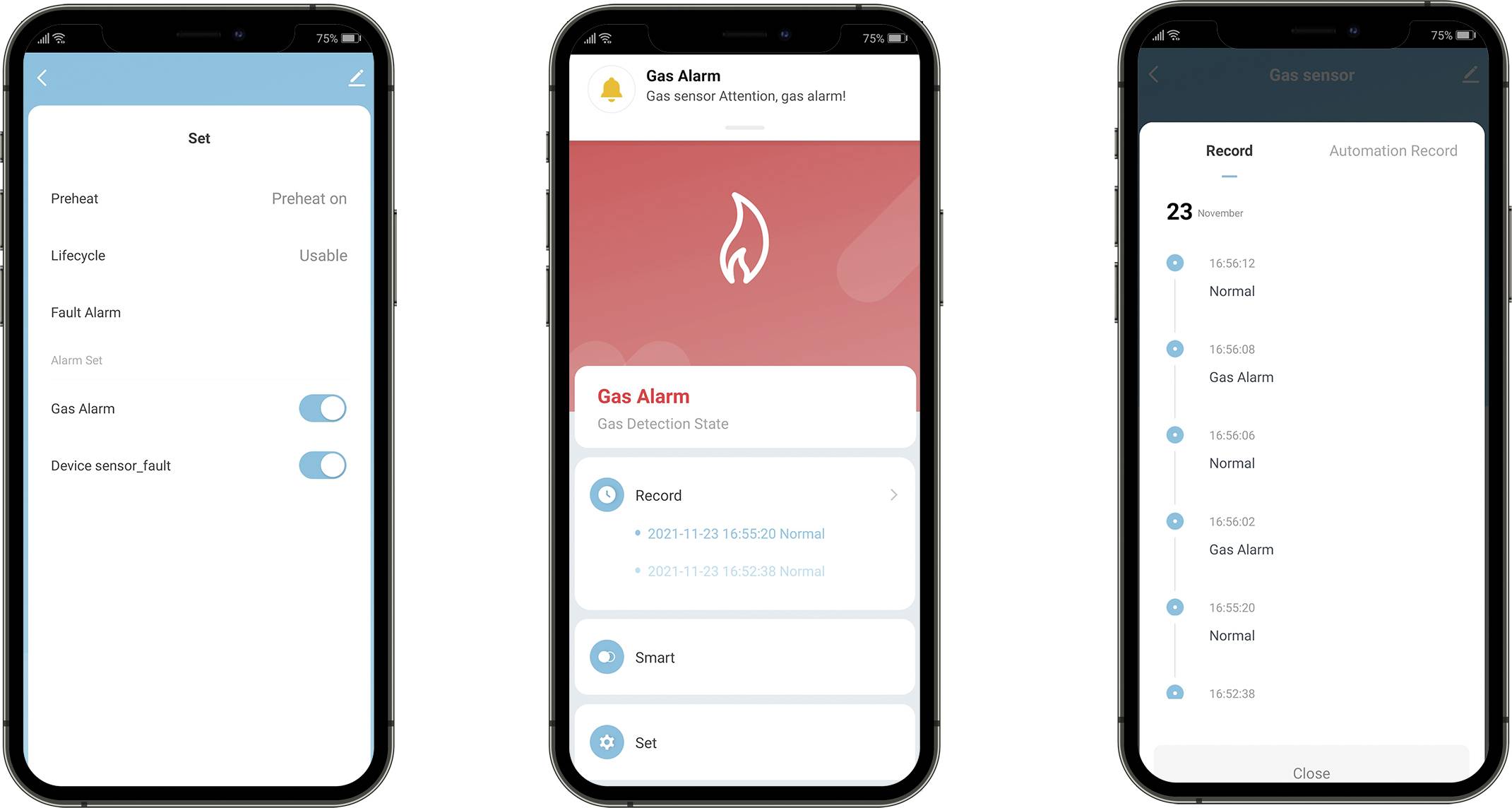 Sygonix Gasmelder mit App-Steuerung netzbetrieben detektiert Methan