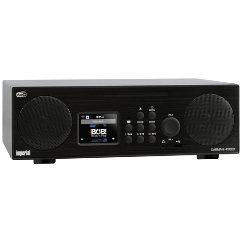 Imperial DABMAN i450 CD Küchenradio DAB+, Internet, UKW CD, USB, Bluetooth® Spotify Schwarz