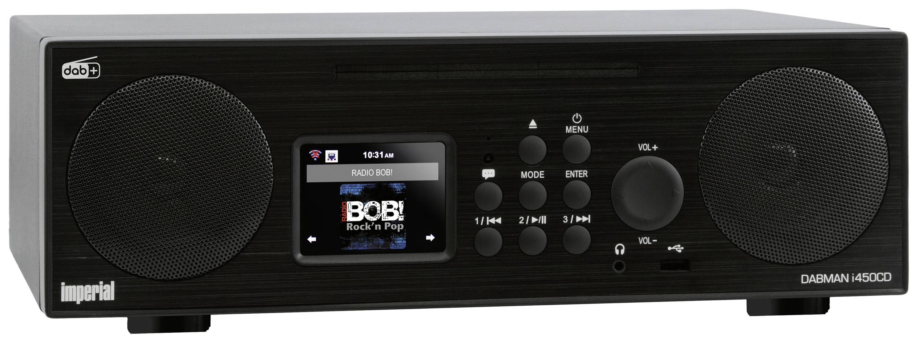 Imperial DABMAN i450 CD Küchenradio DAB+, Internet, UKW CD, USB, Bluetooth® Spotify Schwarz