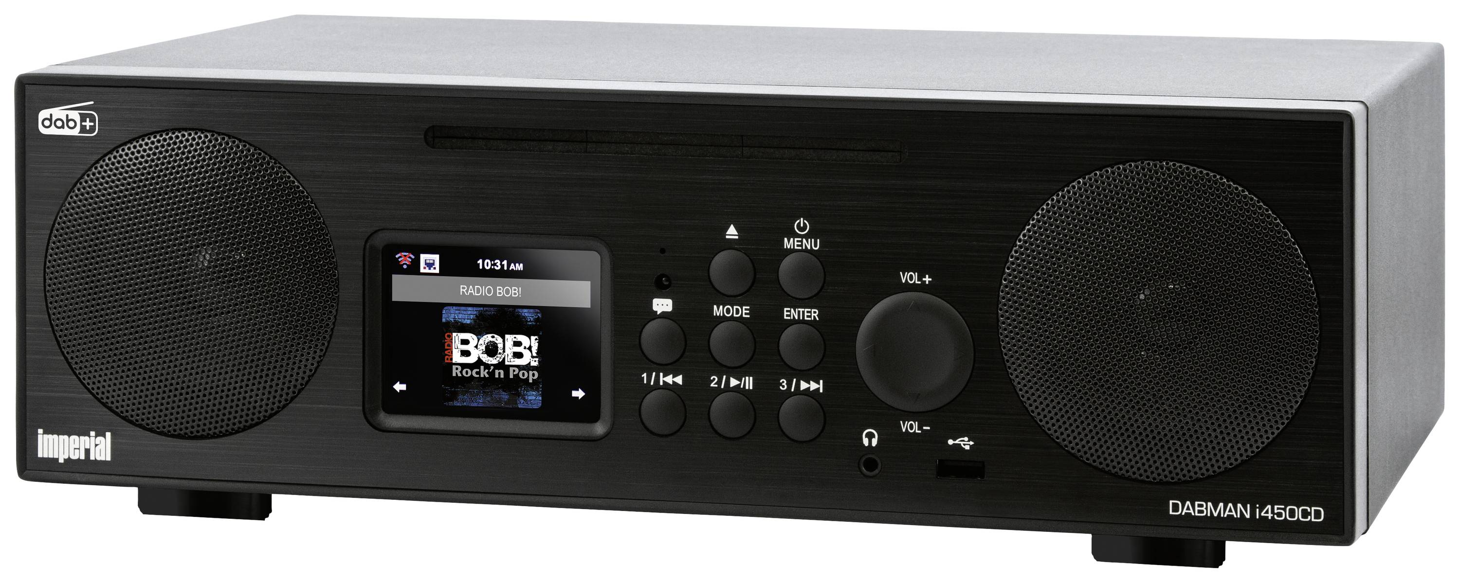 Imperial DABMAN i450 CD Küchenradio DAB+, Internet, UKW CD, USB, Bluetooth® Spotify Schwarz