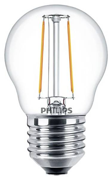 Philips LED 34776200 LED EEK E (A - G) E27 Tropfenform 2W = 25W Warmweiß (Ø x L) 45mm x 78mm 1St.