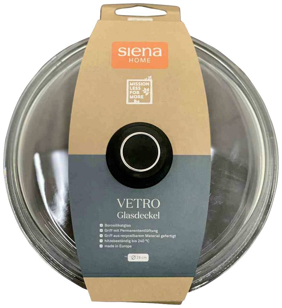 Siena HOME N01437 Glasdeckel VETRO, 24cm Ø