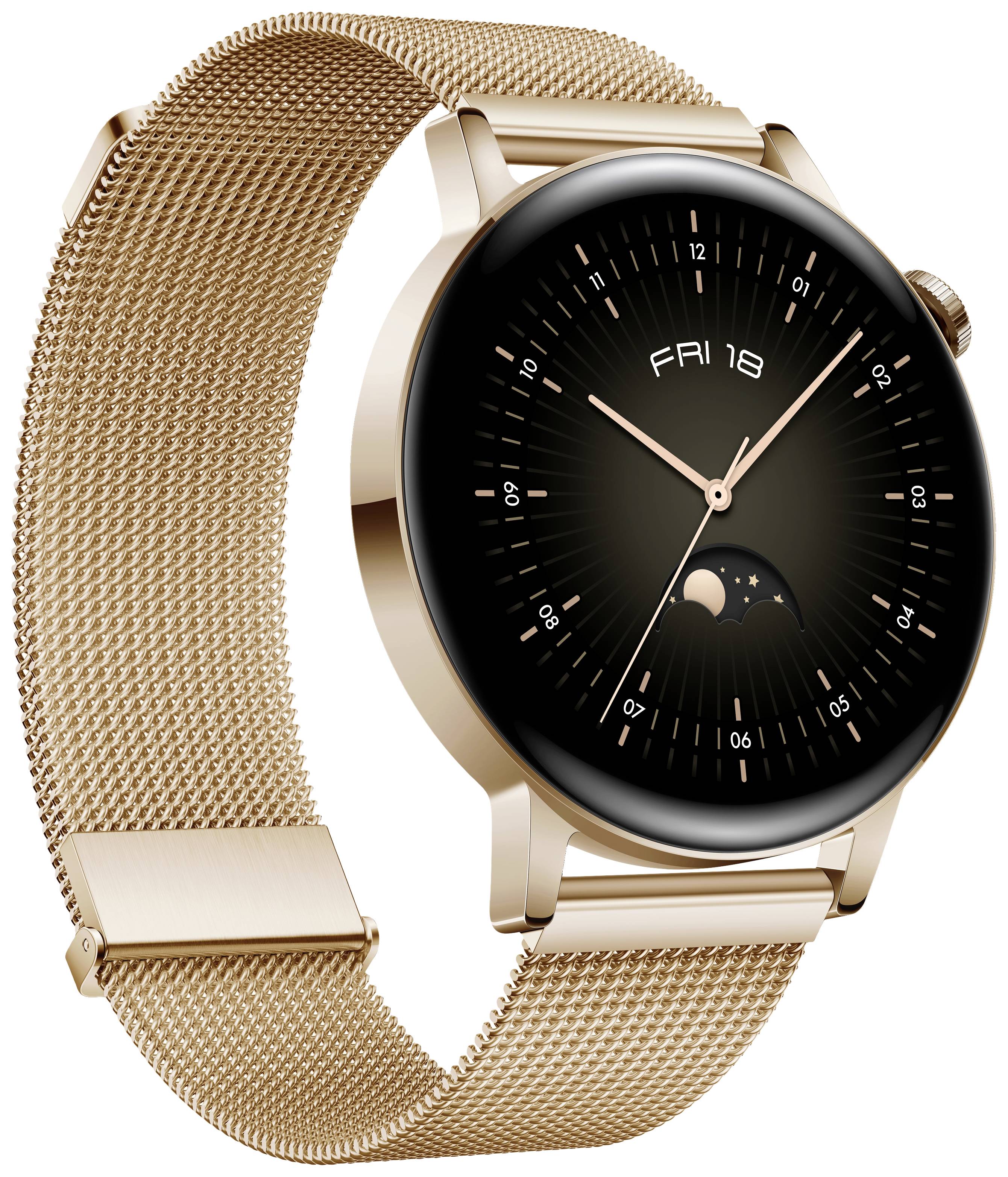 HUAWEI Watch GT3 Fitness-Tracker 42 mm Uni Stahl, Gold