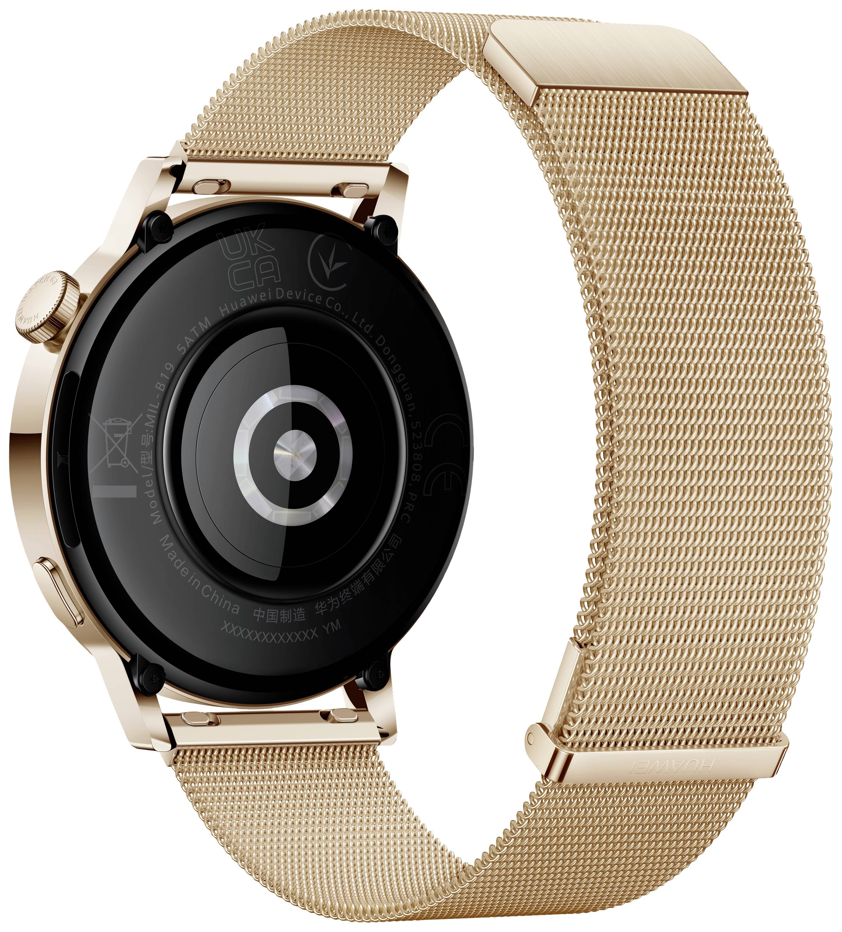 HUAWEI Watch GT3 Fitness-Tracker 42 mm Uni Stahl, Gold