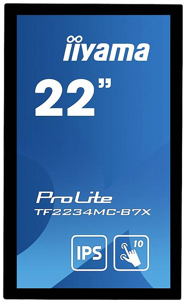 Iiyama ProLite TF2234MC-B7X LCD-Monitor EEK F (A - G) 54.6cm (21.5 Zoll) 1920 x 1080 Pixel 16:9 8 ms HDMI®, DisplayPort, VGA, USB
