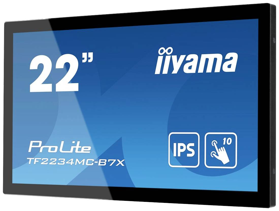 Iiyama ProLite TF2234MC-B7X LCD-Monitor EEK F (A - G) 54.6cm (21.5 Zoll) 1920 x 1080 Pixel 16:9 8 ms HDMI®, DisplayPort, VGA, USB