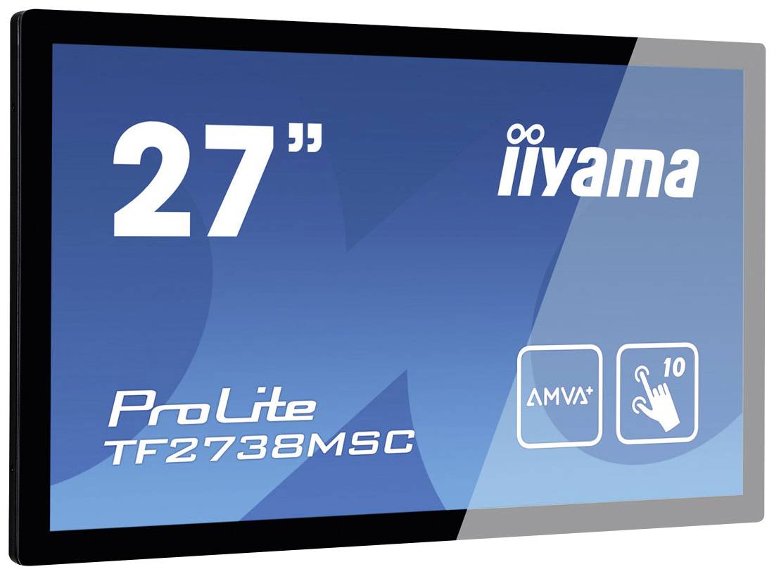 Iiyama ProLite TF2738MSC-B2 LCD-Monitor EEK F (A - G) 68.6cm (27 Zoll) 1920 x 1080 Pixel 16:9 5 ms DVI, HDMI®, DisplayPort