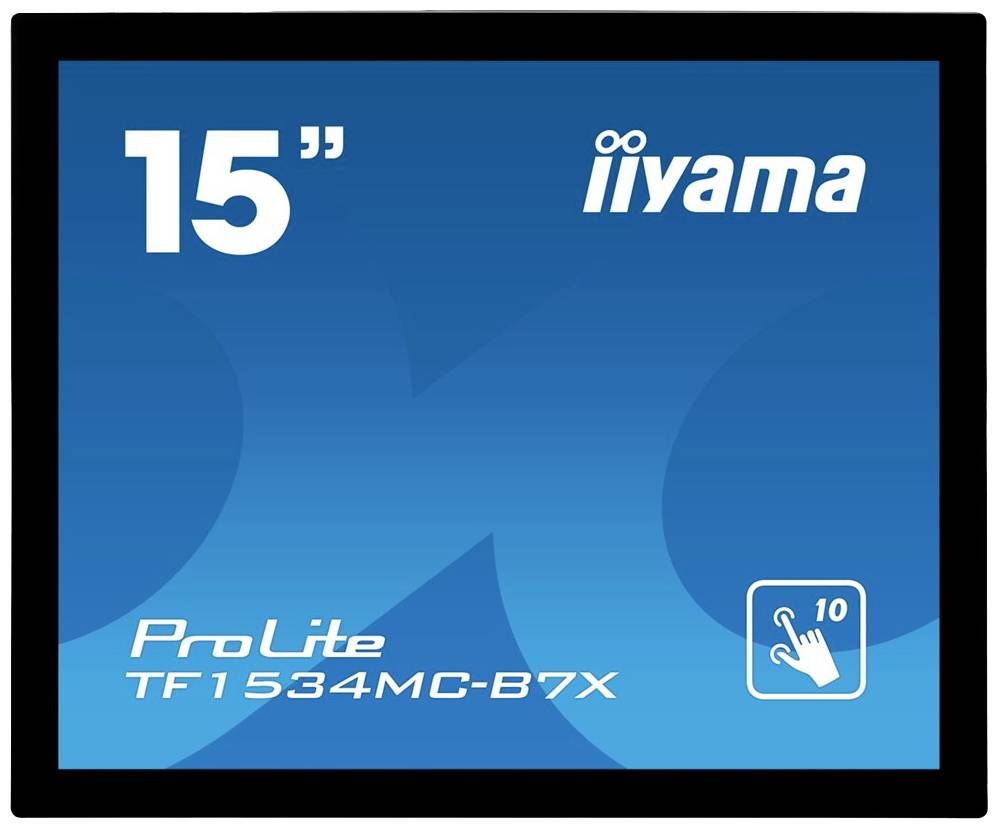 Iiyama ProLite TF1534MC-B7X LED-Monitor EEK E (A - G) 38.1 cm (15 Zoll) 1024 x 768 Pixel 4:3 8 ms DisplayPort, HDMI®, VGA TN LED