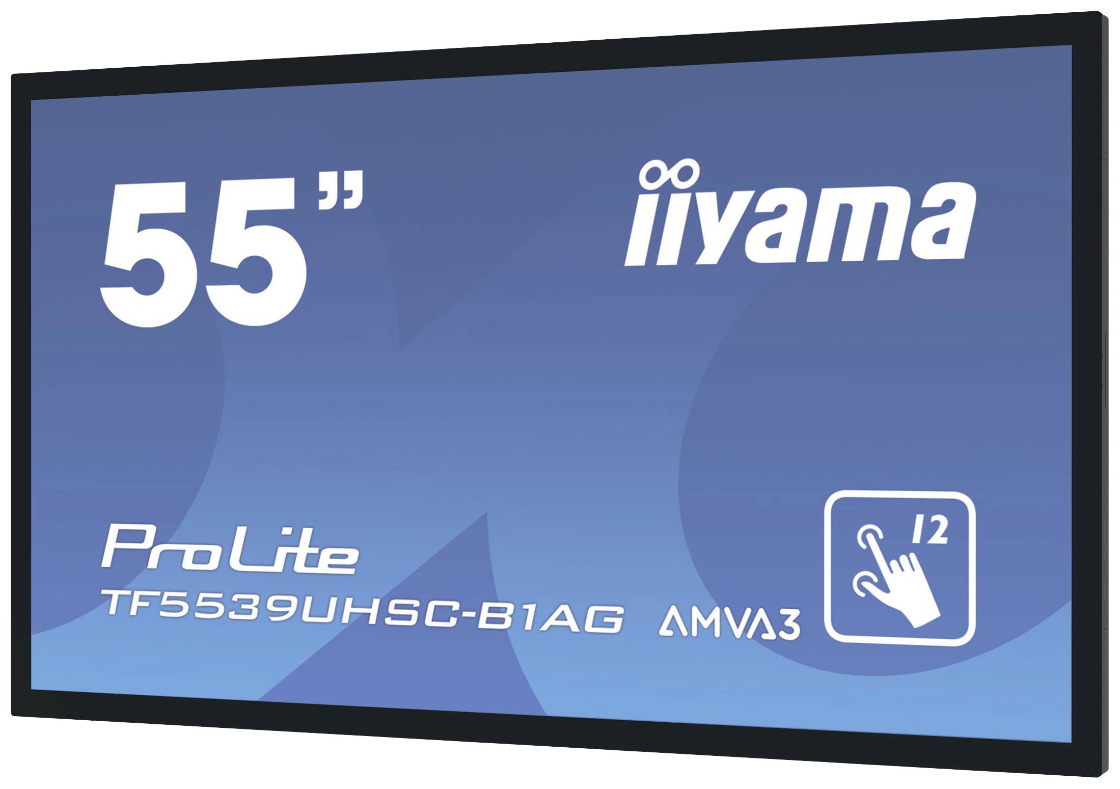 Iiyama ProLite TF5539UHSC-B1AG Large Format Display EEK: G (A - G) 139.7 cm (55 Zoll) 3840 x 2160 Pixel 24/7 Touchscreen, Lautsprecher integriert